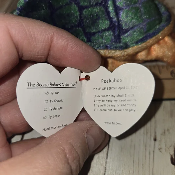 Ty Plush Turtle with Orange and Green Colors - Picture 8 of 10